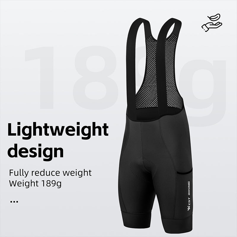 WEST BIKING YP0210012 Summer Cycling Bib Shorts Breathable Bike Riding Cloth for Men
