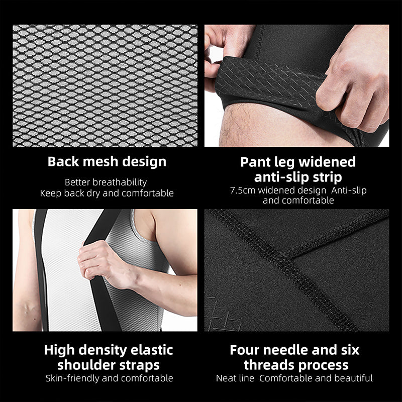 WEST BIKING YP0210012 Summer Cycling Bib Shorts Breathable Bike Riding Cloth for Men