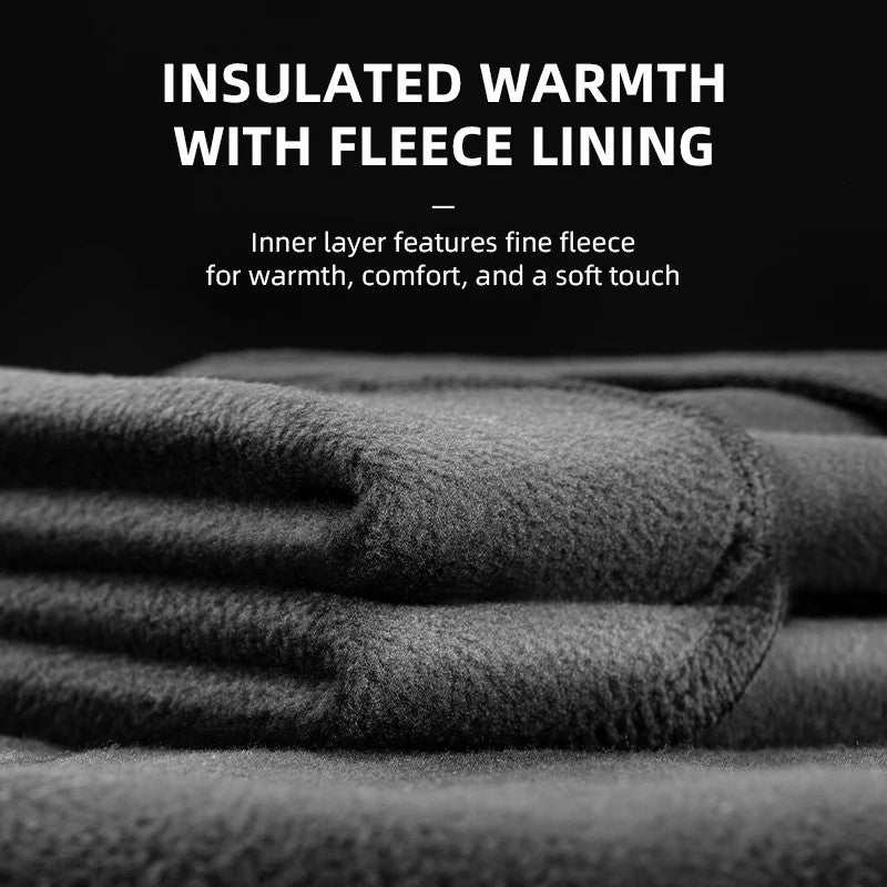 ROCKBROS YPW057 Men's Cycling Jersey Winter Thermal Long Sleeve Fleece Cycling Jacket with 5 Pockets