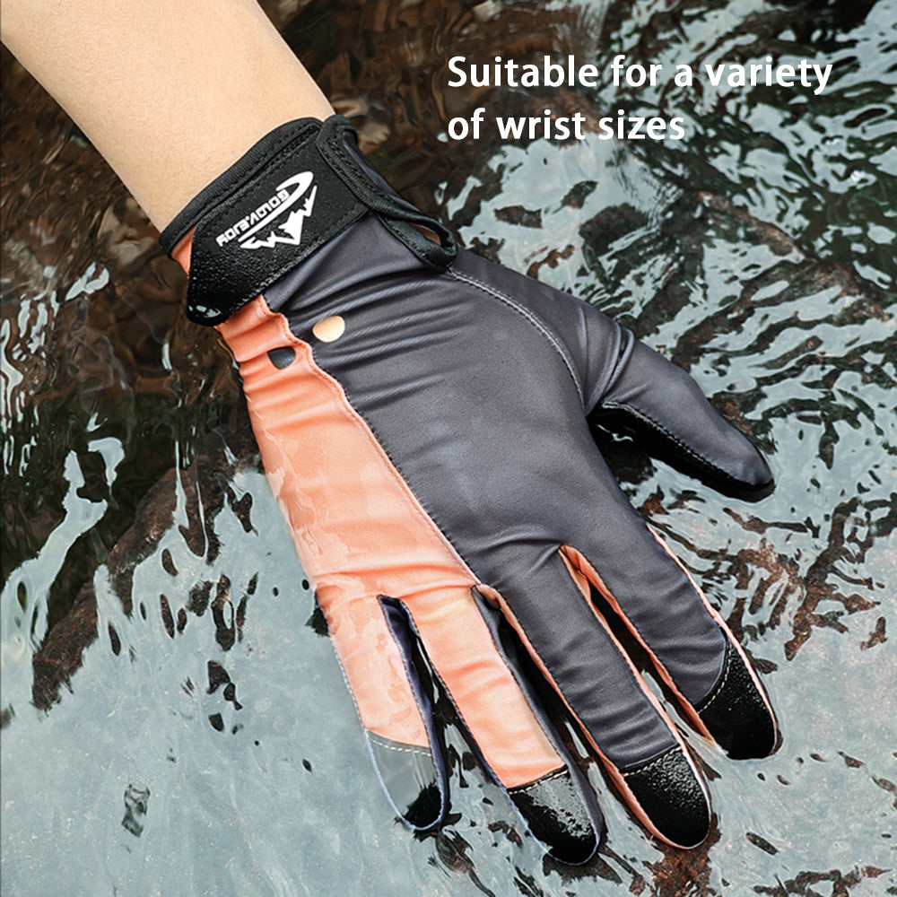 GOLOVEJOY 1 Pair Diving Gloves Anti-skid Snorkeling Surfing Full Finger Gloves