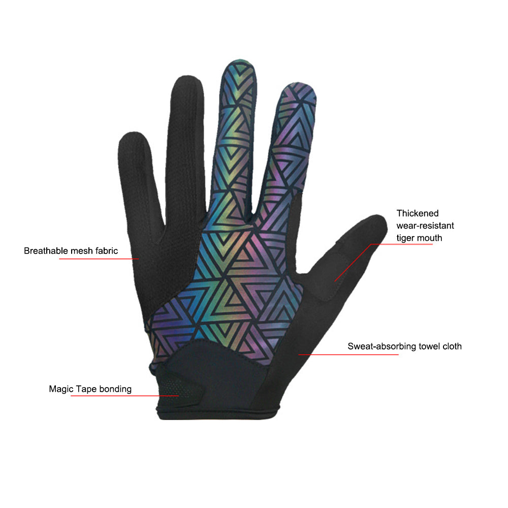 CYCLING Anti-slip Mittens Shock Absorbing Full Finger Touch Screen Cycling Gloves