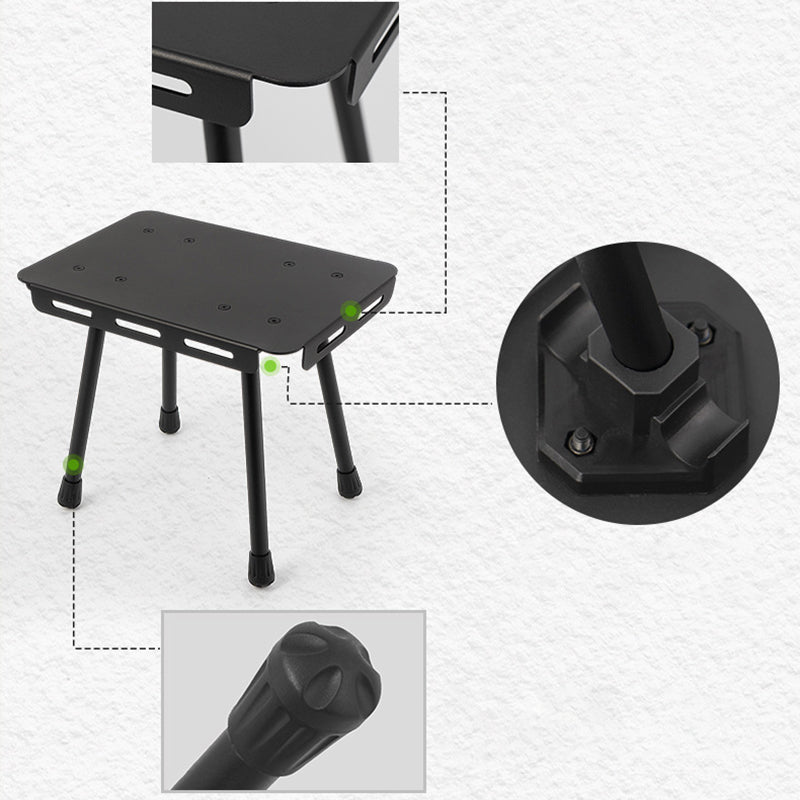 CLS Aluminum Alloy Outdoor Camping Tactical Stool Folding Table with Storage Bag