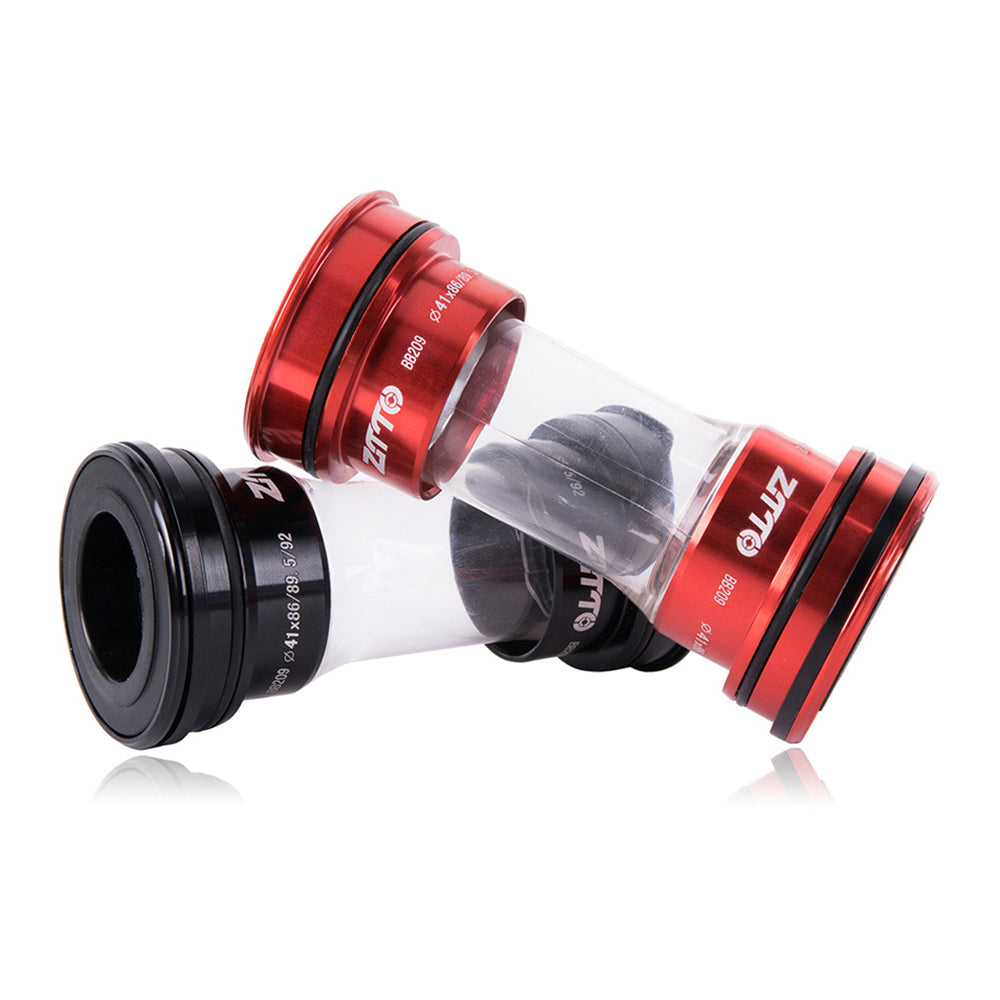 ZTTO BB209 Bike Press-In Bottom Bracket Acrylic+Aluminum Alloy Bearing Bottom Bracket Threaded BB