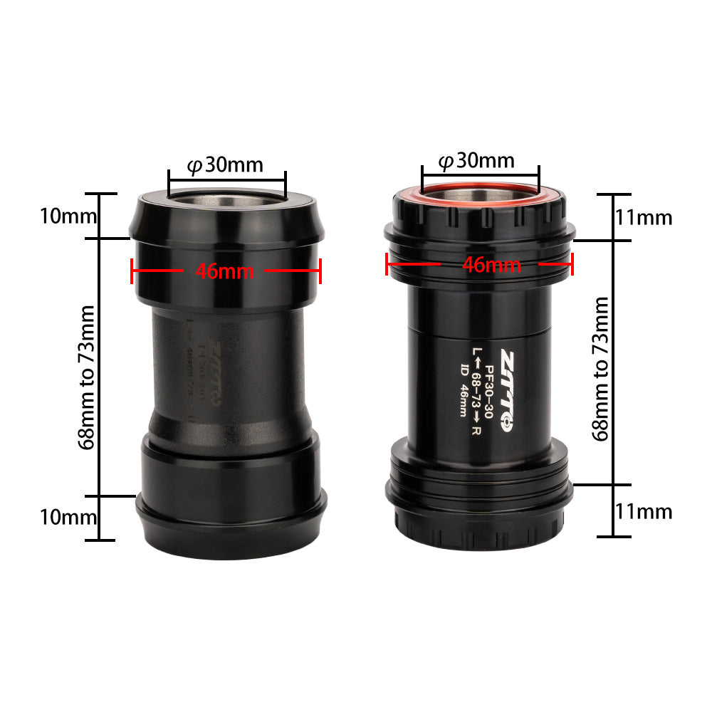 ZTTO PF30 46mm MTB Road Bike Aluminum Alloy Bottom Bracket Crankset Parts