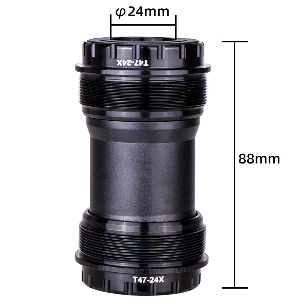ZTTO T47 24mm Inner Diameter Aluminum Alloy Threaded Bearing Bike Bottom Bracket