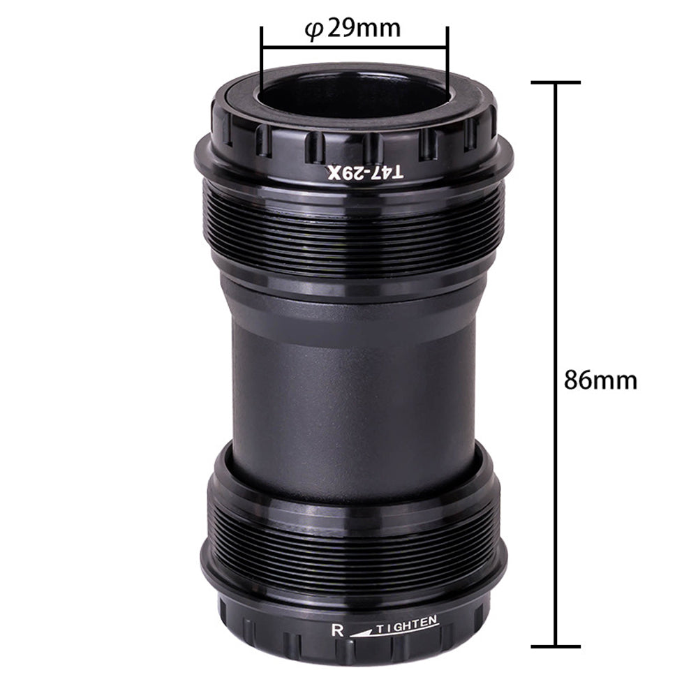 ZTTO T47-29 Road Bike Aluminum Alloy Threaded Bearing Bottom Bracket, Inner Diameter: 29mm