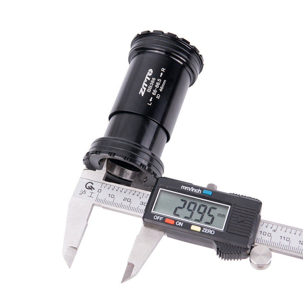 ZTTO BB386 Bicycle Bottom Bracket for BB386EVO / PF30 68 / 73 / 86mm 46mm Frame Shell 30mm Spindle Crankset Part