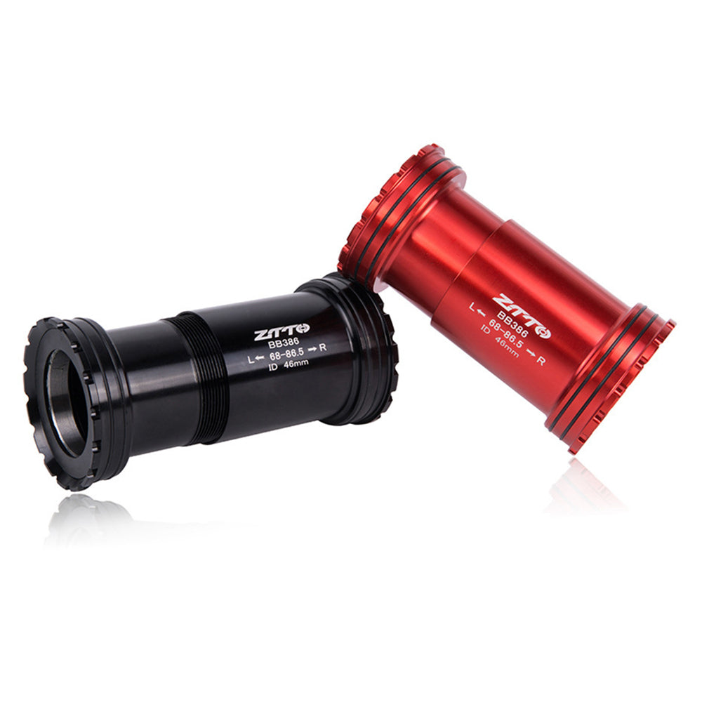 ZTTO BB386 Bicycle Bottom Bracket for BB386EVO / PF30 68 / 73 / 86mm 46mm Frame Shell 30mm Spindle Crankset Part