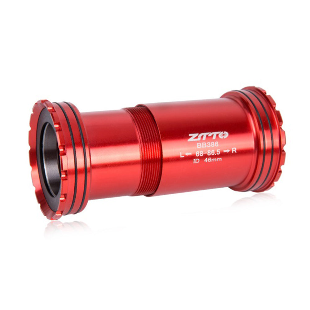 ZTTO BB386 Bicycle Bottom Bracket for BB386EVO / PF30 68 / 73 / 86mm 46mm Frame Shell 30mm Spindle Crankset Part