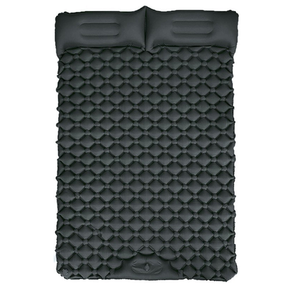 GM-SR01 Double Sleeping Mat 190x122cm Inflatable Camping Mattress Built-in Pump with Pillows