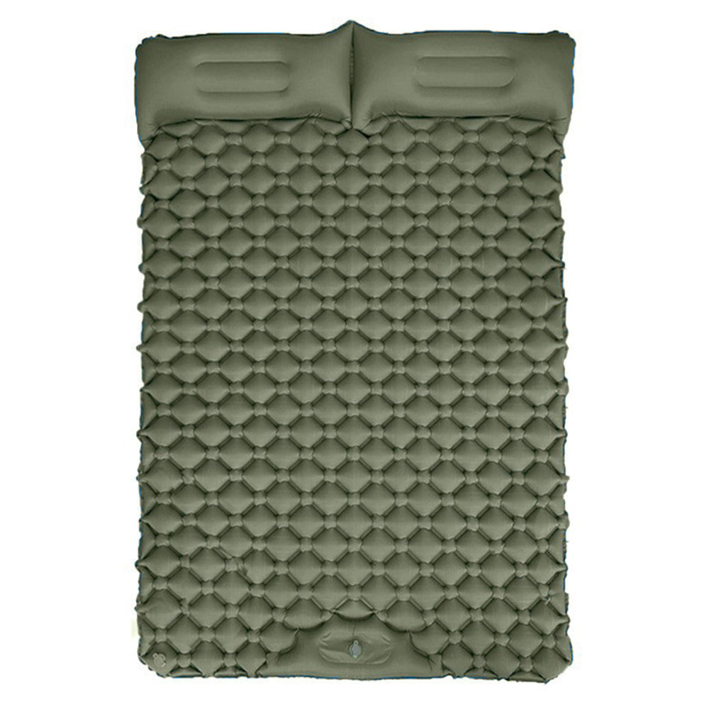 GM-SR01 Double Sleeping Mat 190x122cm Inflatable Camping Mattress Built-in Pump with Pillows