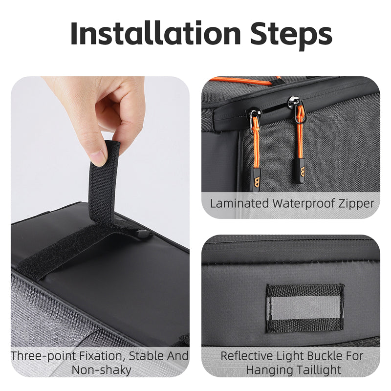 WEST BIKING YP0707360 Bicycle Bike Rear Rack Pannier Pack Cycling Tools Storage Bag