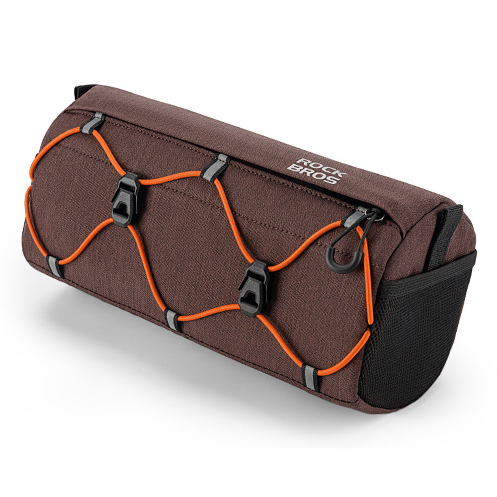 ROCKBROS W012 Bicycle Handlebar Hanging Bag Reflective Polyester Bike Front Storage Bag