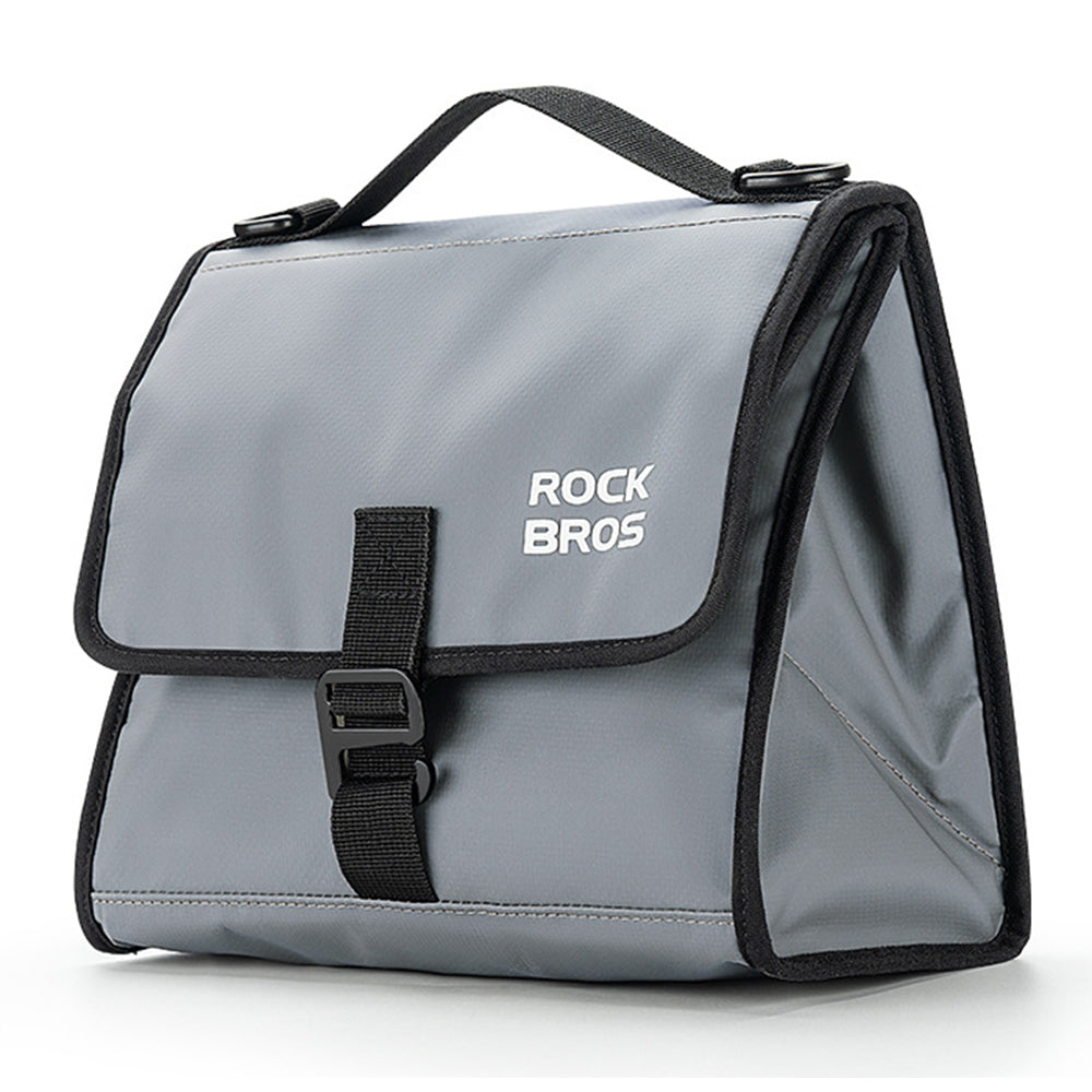 ROCKBROS W010 For Brompton Bicycle Front Bag Aluminum Film Lining Food Storage Bag