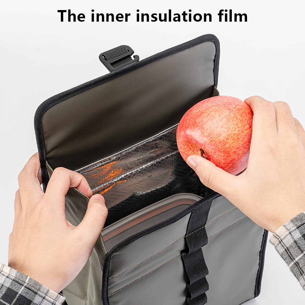 ROCKBROS W010 For Brompton Bicycle Front Bag Aluminum Film Lining Food Storage Bag