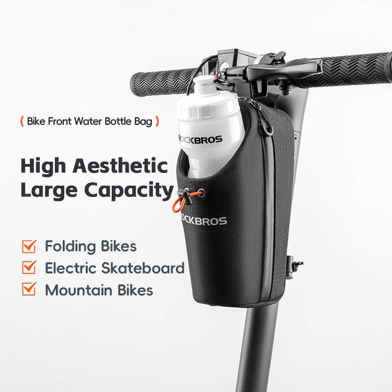 ROCKBROS P002 Bike Front Water Bottle Bag for Folding Bike / Skateboard / Mountain Bike
