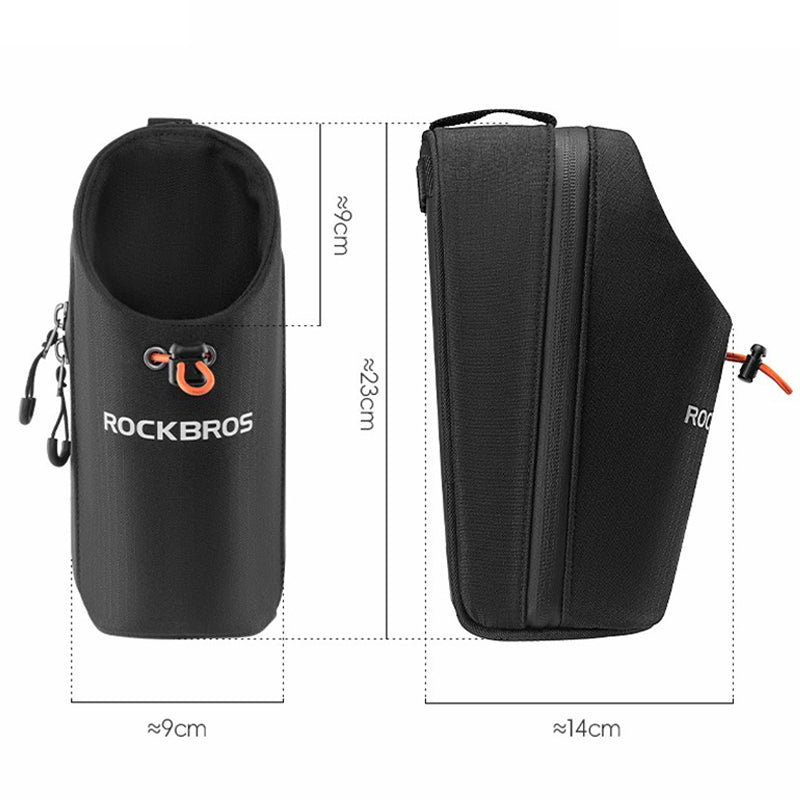 ROCKBROS P002 Bike Front Water Bottle Bag for Folding Bike / Skateboard / Mountain Bike