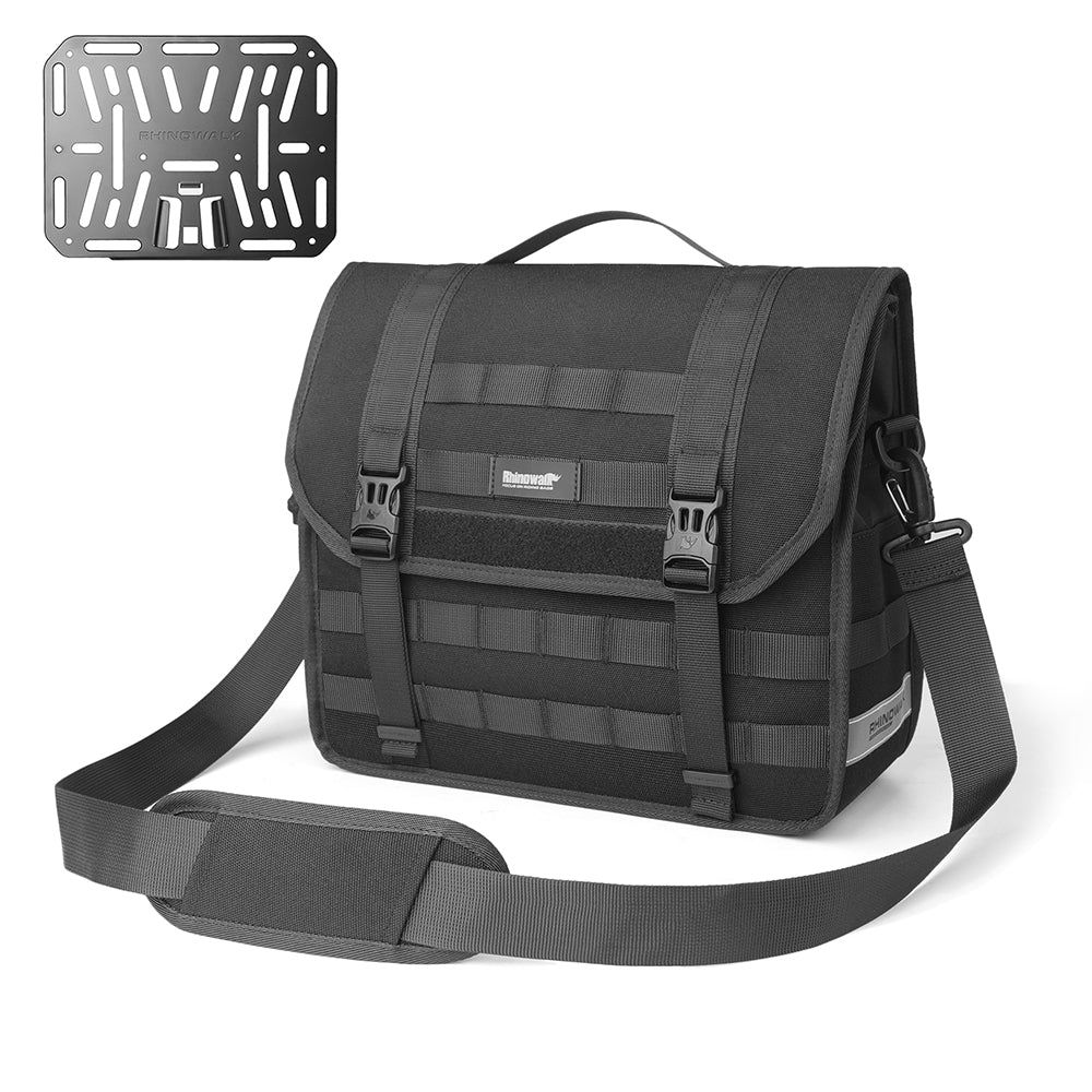 RHINOWALK RK9200 Bike Basket Front Bag With Strap 15L Polyester Cycling Storage Bag with Base