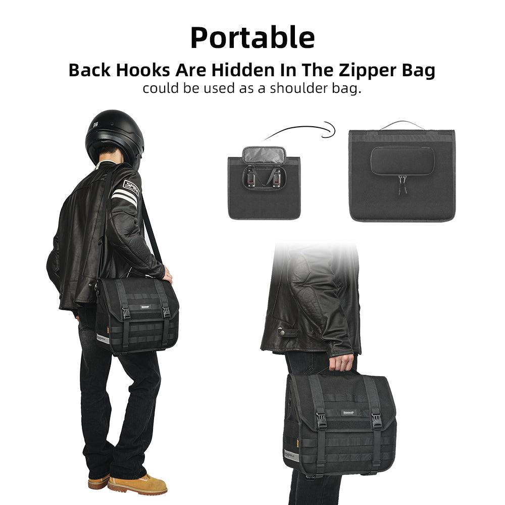 RHINOWALK MTR2013 Outdoor Bicycle Front Frame Storage Bag 13L Polyester Bicycle Front Handlebar Bag
