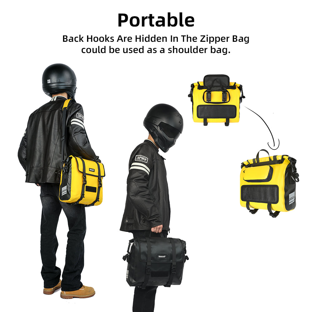 RHINOWALK MTR2030 Waterproof Polyester Motorcycle Quick Release Side Bag