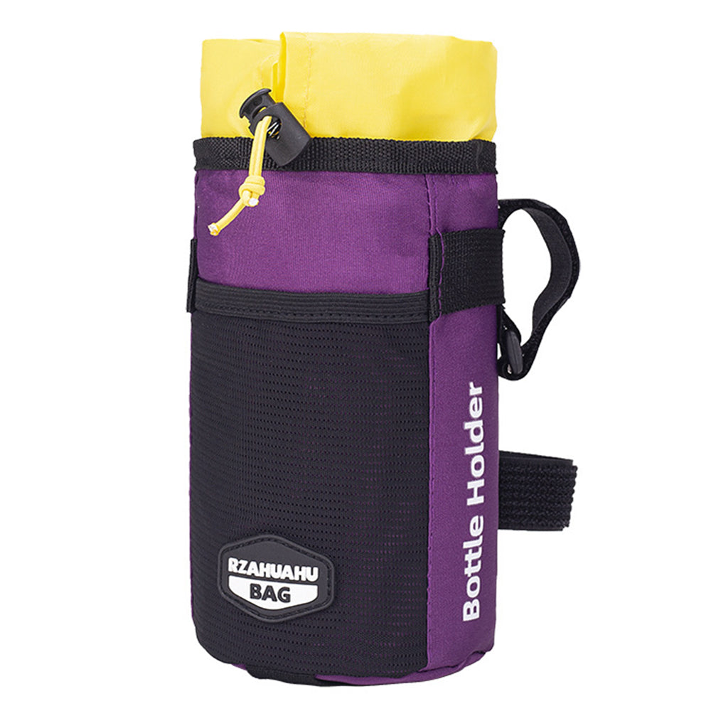 RZAHUAHU YA468 Polyester Bike Handlebar Bag Thermal Water Bottle Holder Pouch for Baby Stroller
