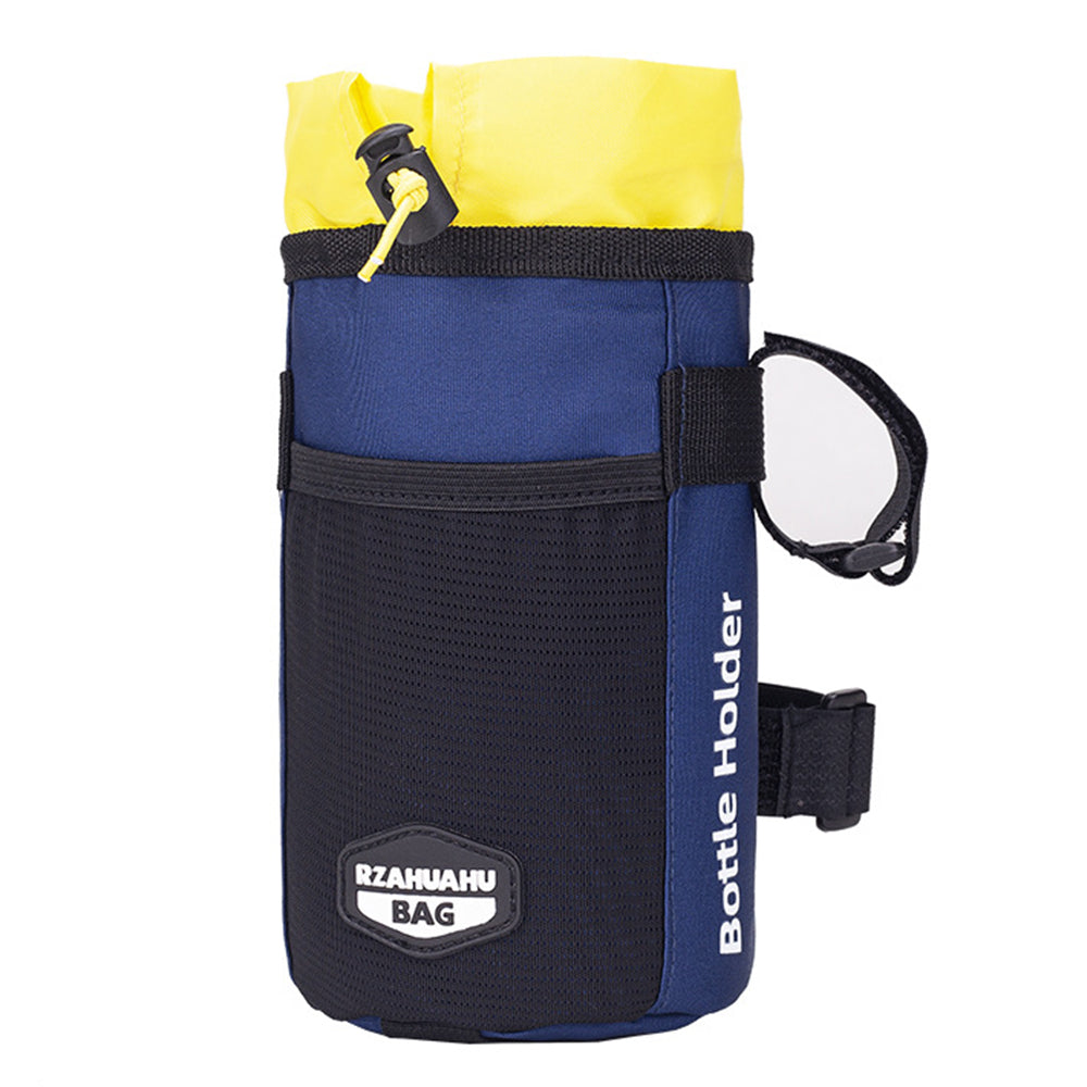 RZAHUAHU YA468 Polyester Bike Handlebar Bag Thermal Water Bottle Holder Pouch for Baby Stroller