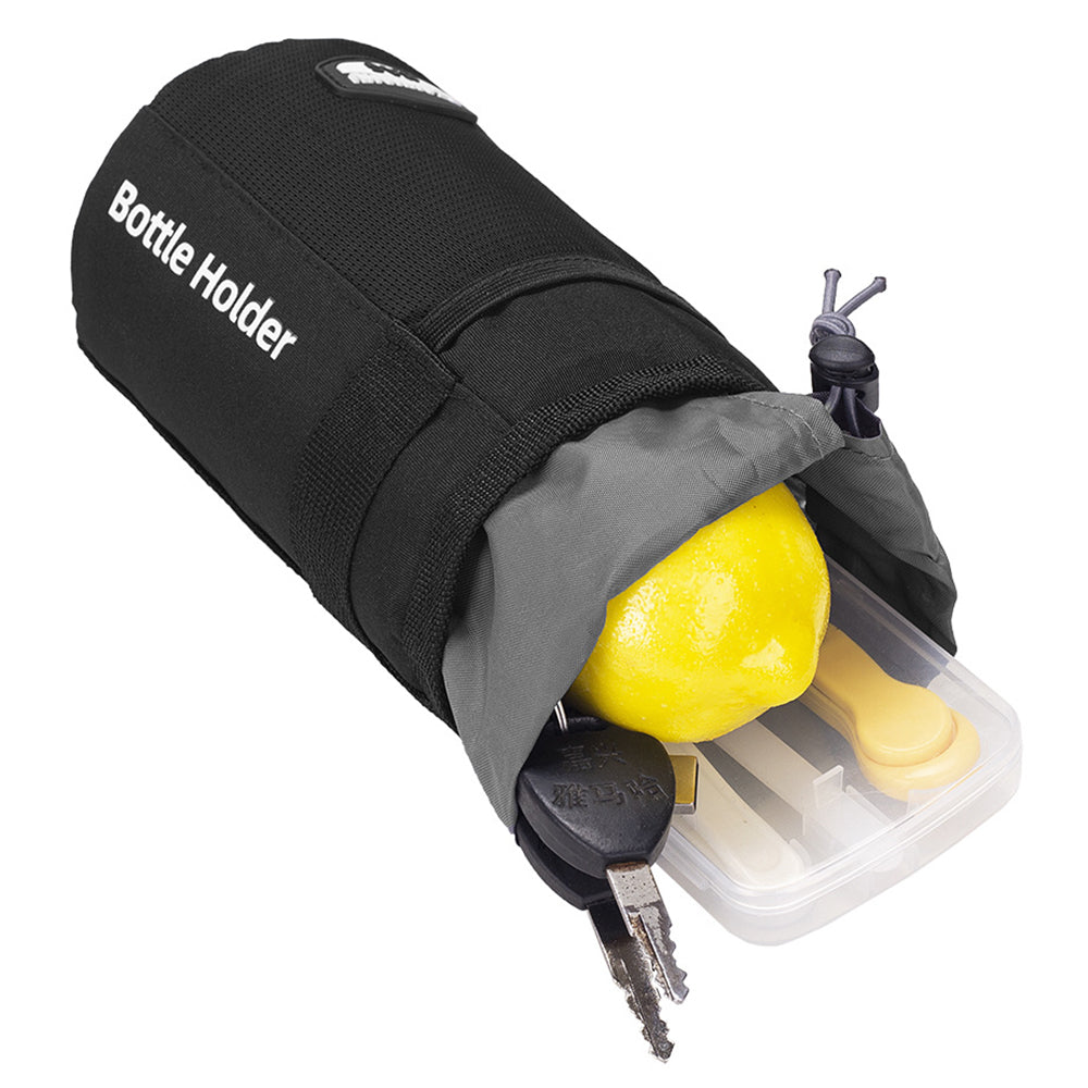 RZAHUAHU YA468 Polyester Bike Handlebar Bag Thermal Water Bottle Holder Pouch for Baby Stroller