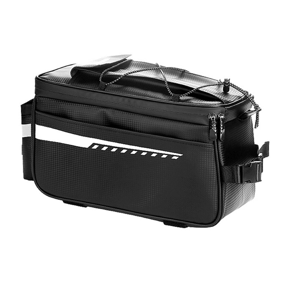 RZAHUAHU YA415 PU Leather Bike Trunk Bag MTB Rack Bag Sling Bag Handbag Shoulder Bag