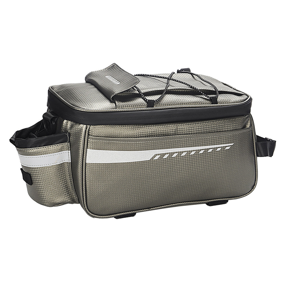 RZAHUAHU YA415 PU Leather Bike Trunk Bag MTB Rack Bag Sling Bag Handbag Shoulder Bag