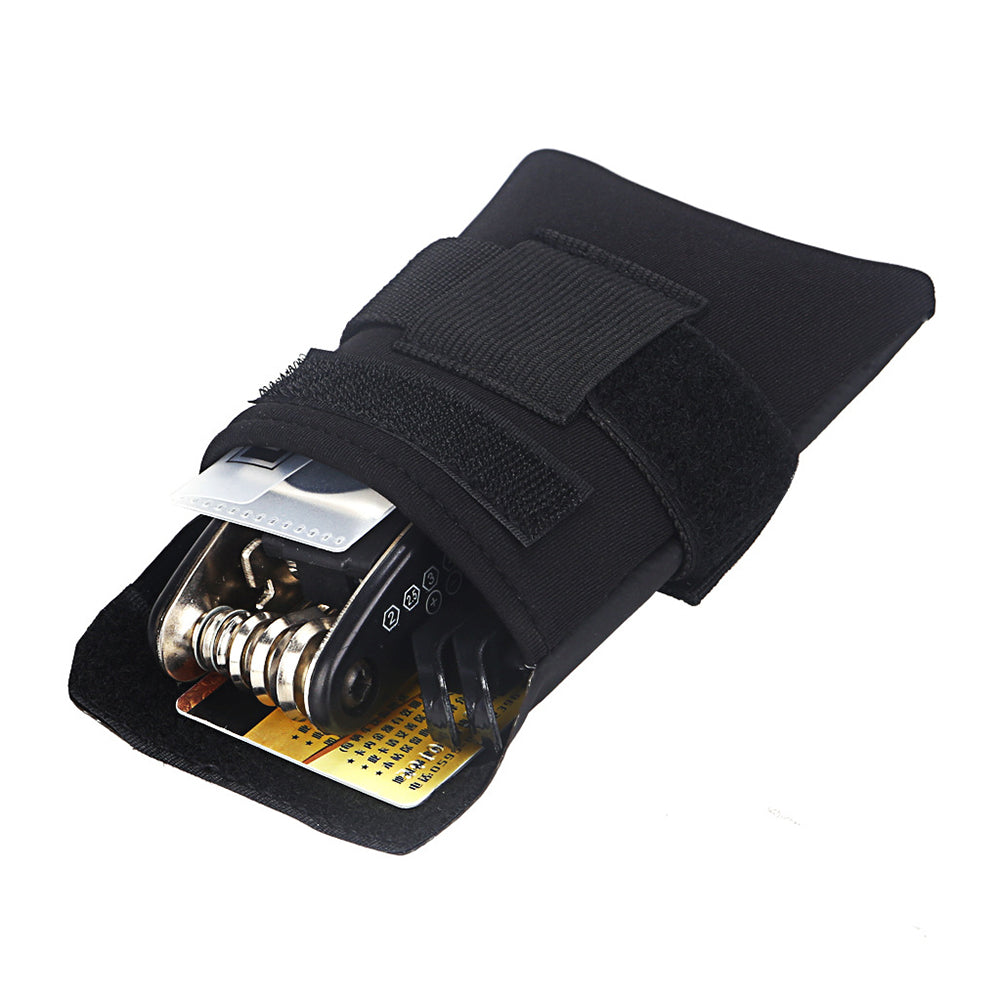 Neoprene Cloth Bike Bag Under Seat Storage Pouch Cycling Saddle Bag for Cards, Repair Tools