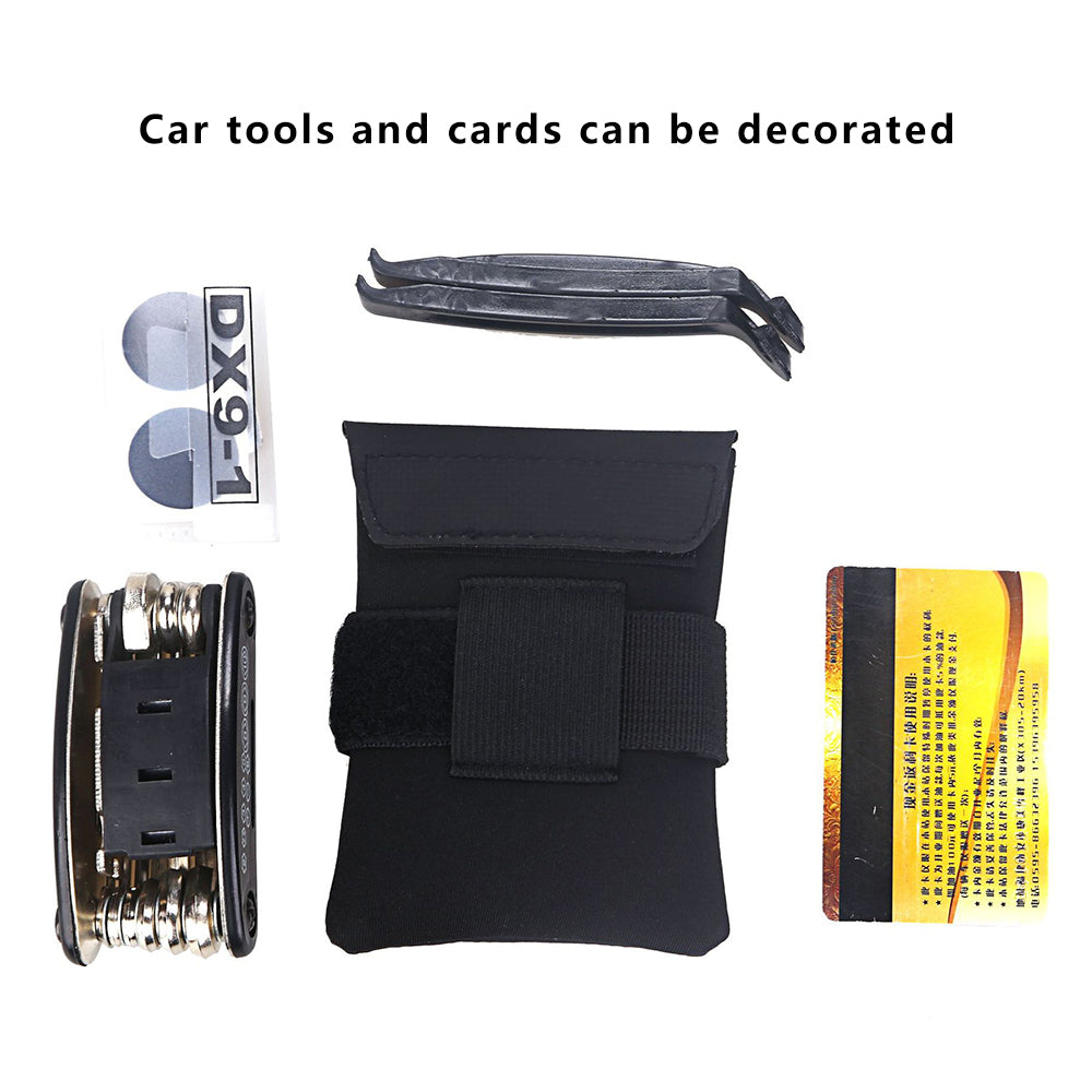 Neoprene Cloth Bike Bag Under Seat Storage Pouch Cycling Saddle Bag for Cards, Repair Tools