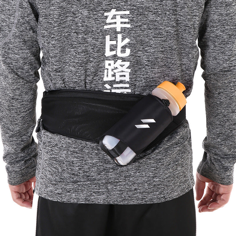Outdoor Bike Cycling Water Bottle Bag Lightweight Cloth Crossbody Bag Waist Pack