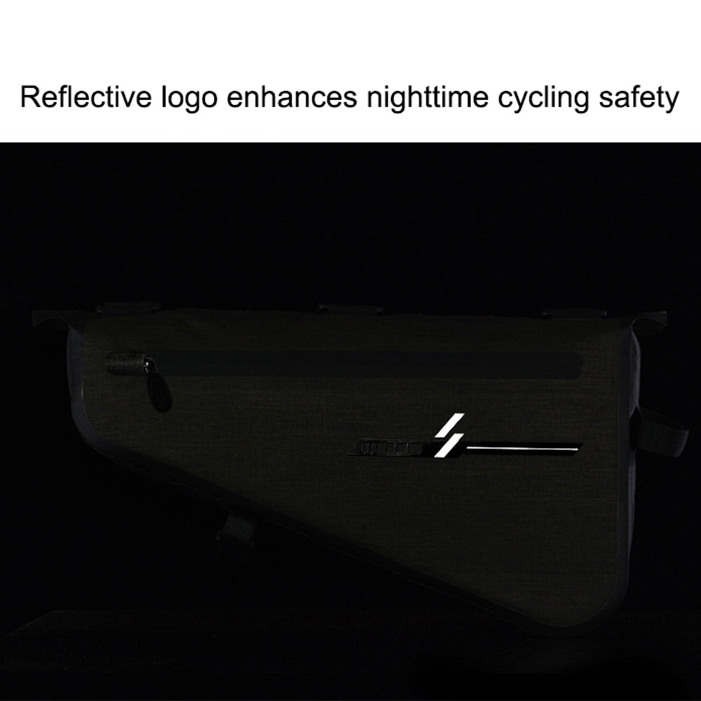 CYCLING 188-AS-017-1MKB-00 Bike Triangle Frame Bag Nylon Bicycle Cycling Pouch