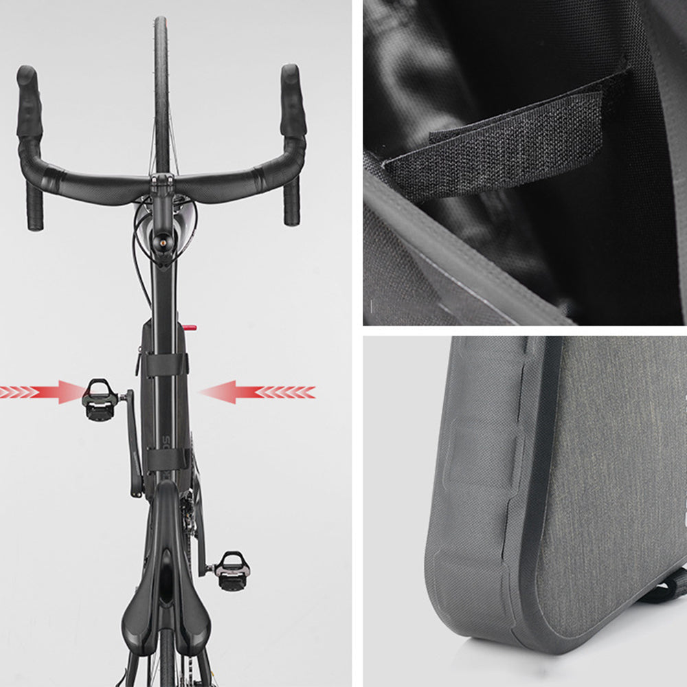 CYCLING 188-AS-017-1MKB-00 Bike Triangle Frame Bag Nylon Bicycle Cycling Pouch