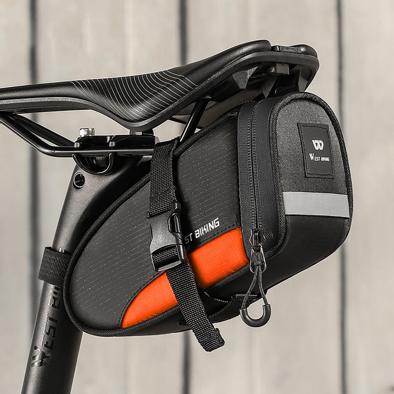 WEST BIKING YP0707363 Outdoor Bicycle Tail Bag 1.2L Waterproof Bicycle Saddle Bag