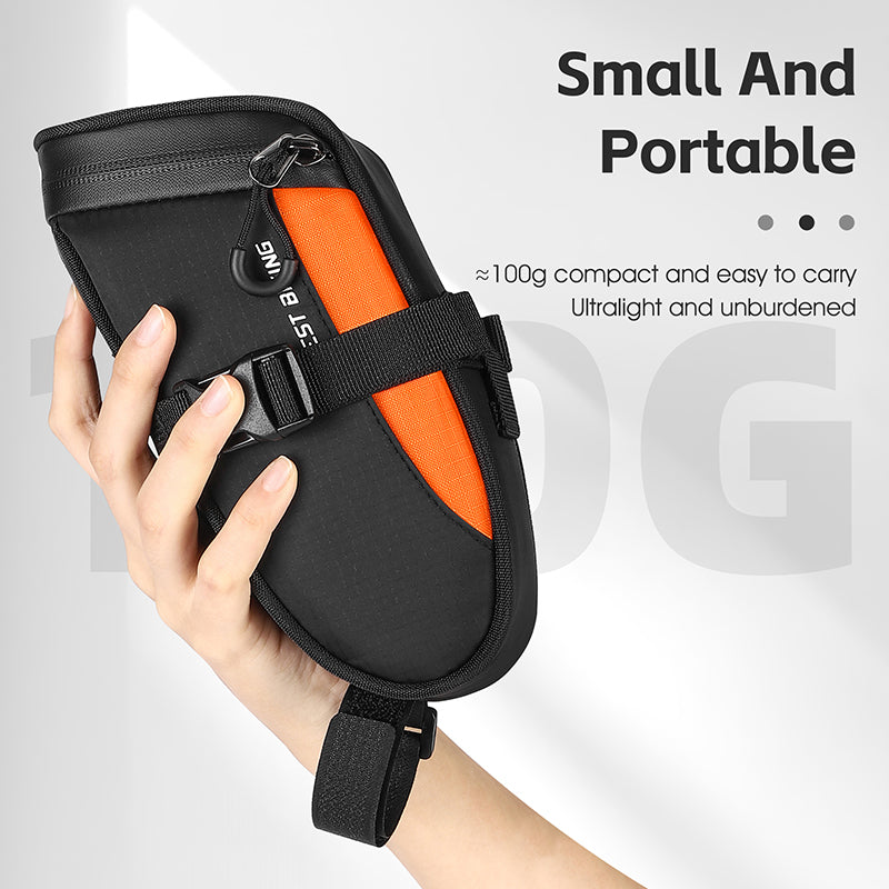 WEST BIKING YP0707363 Outdoor Bicycle Tail Bag 1.2L Waterproof Bicycle Saddle Bag