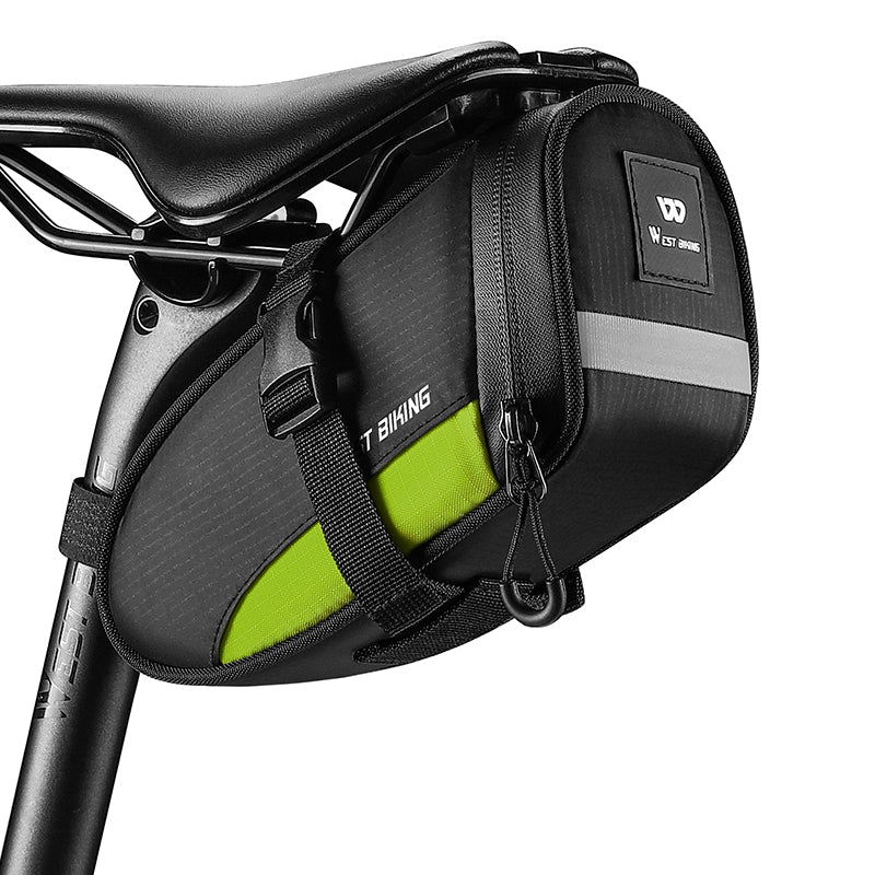 WEST BIKING YP0707363 Outdoor Bicycle Tail Bag 1.2L Waterproof Bicycle Saddle Bag
