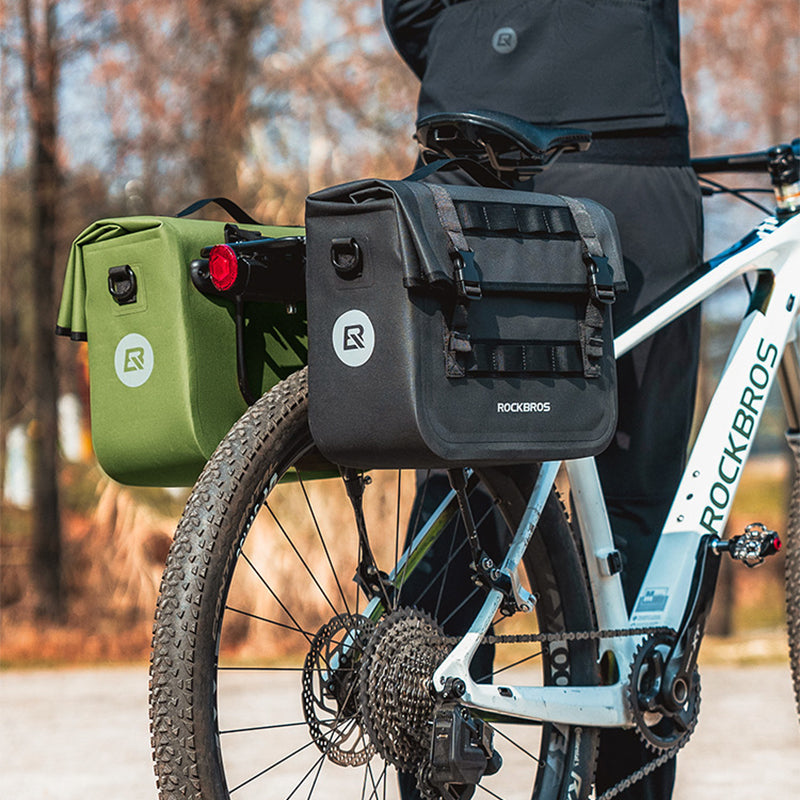 ROCKBROS AS-127 600D Polyester Bicycle Rear Rack Storage Bag MTB Road Bike Tail Pack