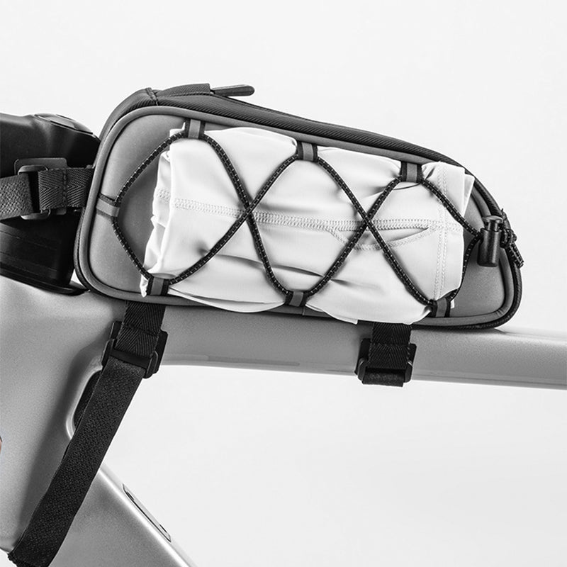 ROCKBROS 039-1 Polyester Bicycle Tube Bag Reflective Design MTB Bike Frame Bag