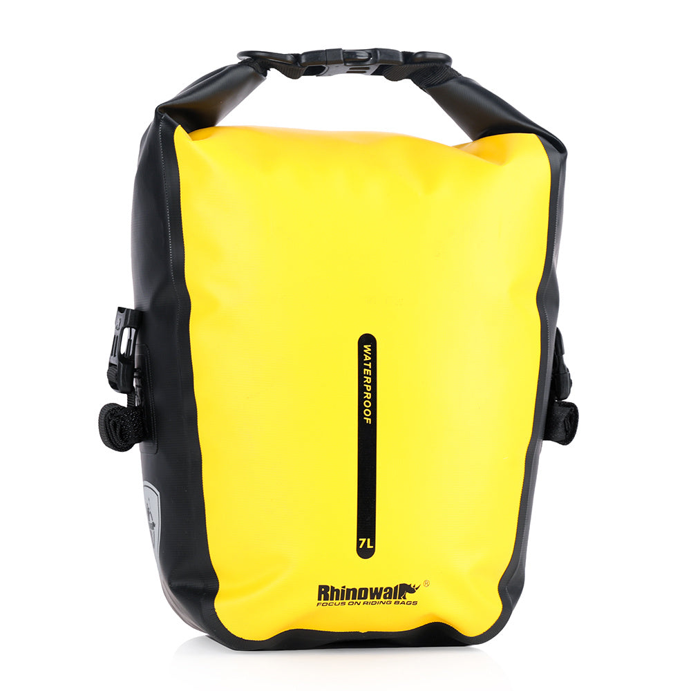 RHINOWALK RK6202 7L Bike Bag PVC+Mesh Cloth Bicycle Rear Seat Bag Saddle Bag