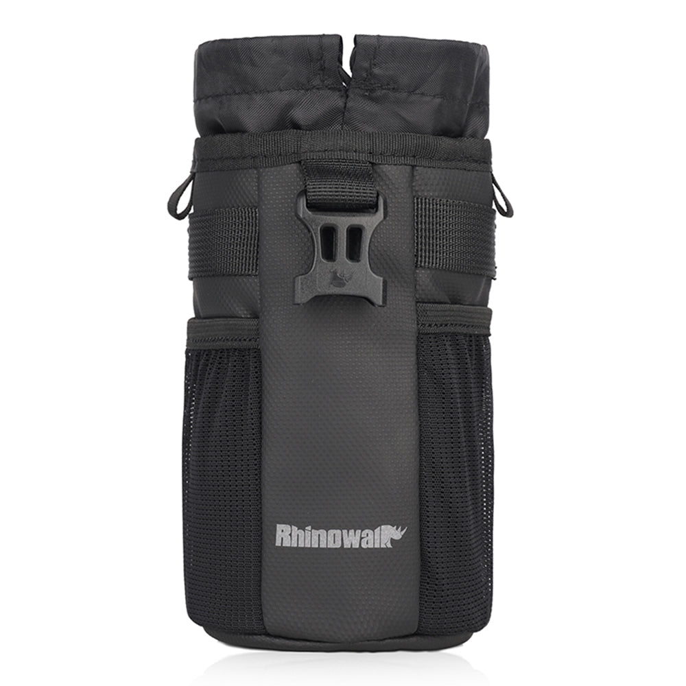 RHUINOWALK RK9105 Water Bottle Holder Handlebar for Bike with Mesh Pockets Shoulder Bag