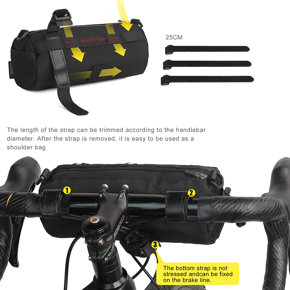 RHINOWALK RK9103 Bicycle Handlebar Front Hanging Bag Bike Front Storage Bag