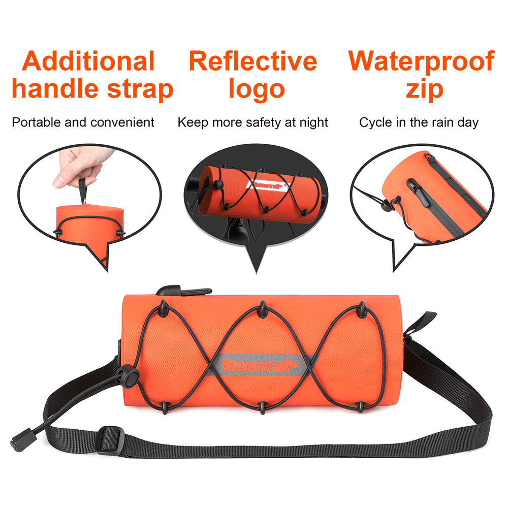 RHINOWALK RK9109 Polyester Crossbody Bag Bike Handlebar Tube Bag Cycling Pouch