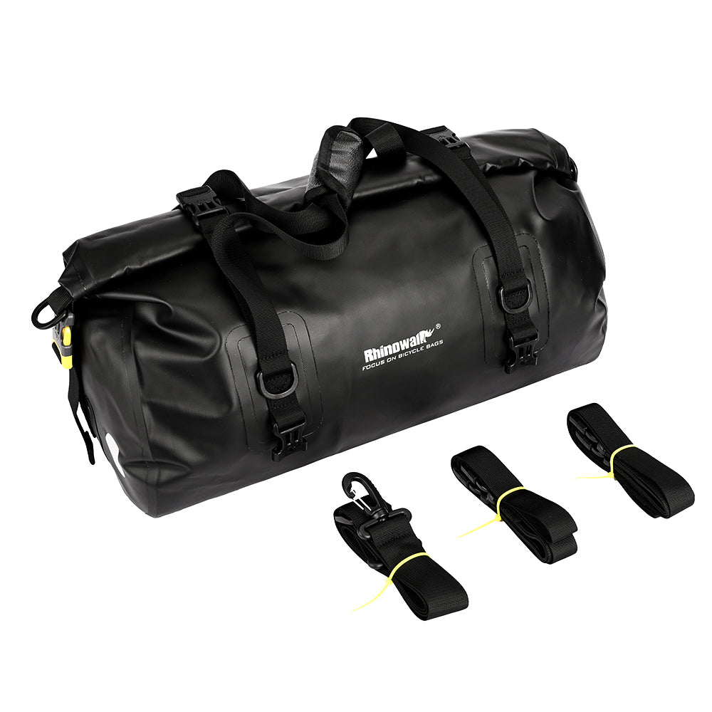 RHINOWALK 20L Waterproof PVC Bike Rear Seat Bag Large Travel Handbag Gym Bag