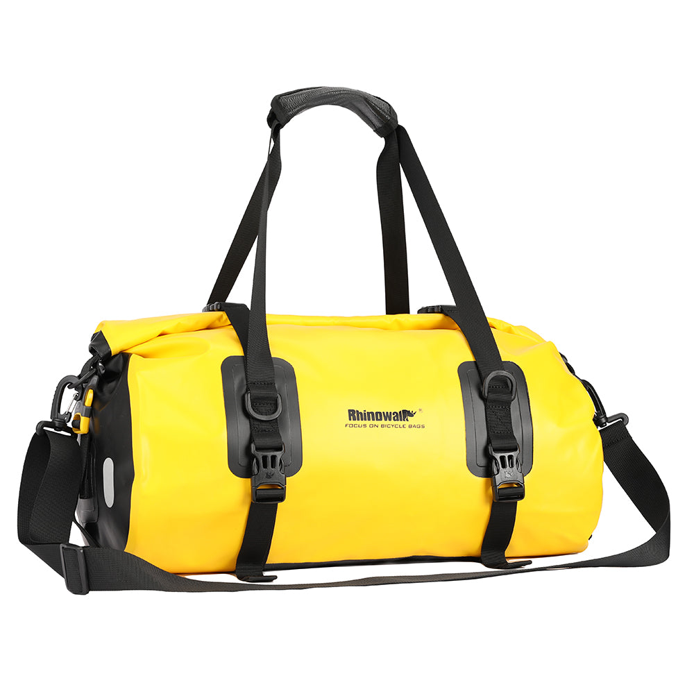 RHINOWALK 20L Waterproof PVC Bike Rear Seat Bag Large Travel Handbag Gym Bag