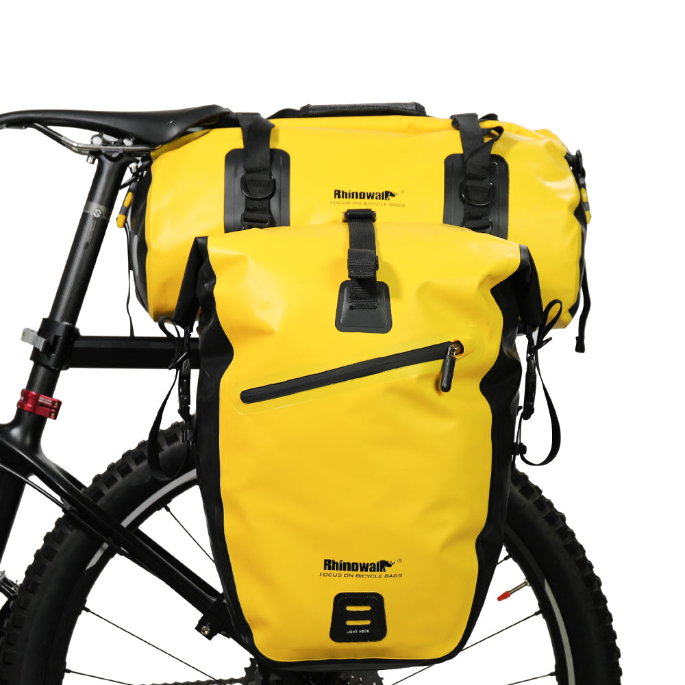 RHINOWALK 20L Waterproof PVC Bike Rear Seat Bag Large Travel Handbag Gym Bag