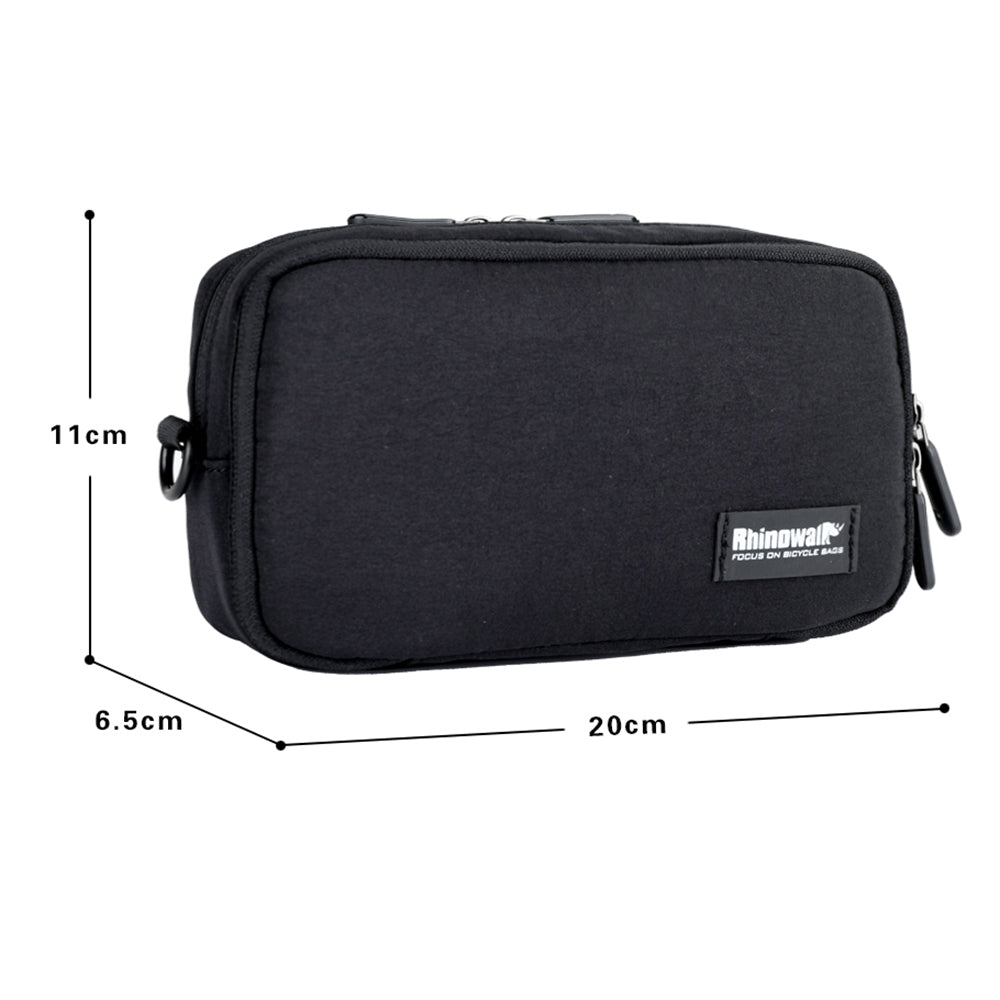 RHINOWALK X2011 Bike Handlebar Tube Bag MTB Frame Bag Polyester Cycling Pouch