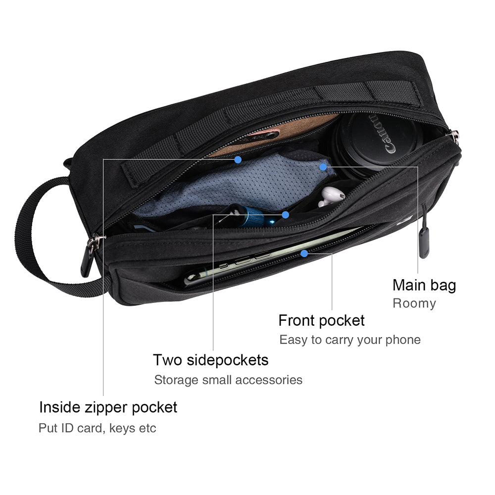 RHINOWALK X21921 Bike Front Bag Waterproof Road Bicycle Frame Bag with Shoulder Strap