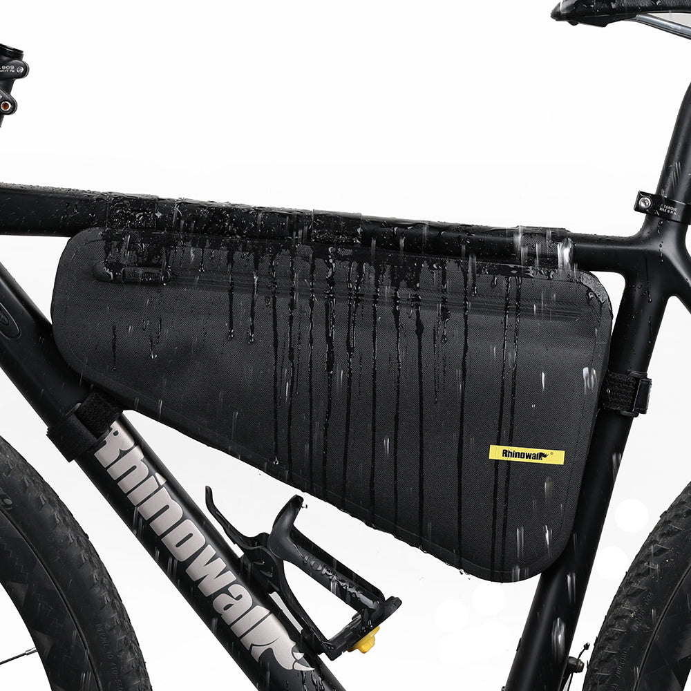 RHINOWALK X20654 Bike Triangle Tube Bag MTB Frame Bag TPU+Polyester Cycling Pouch