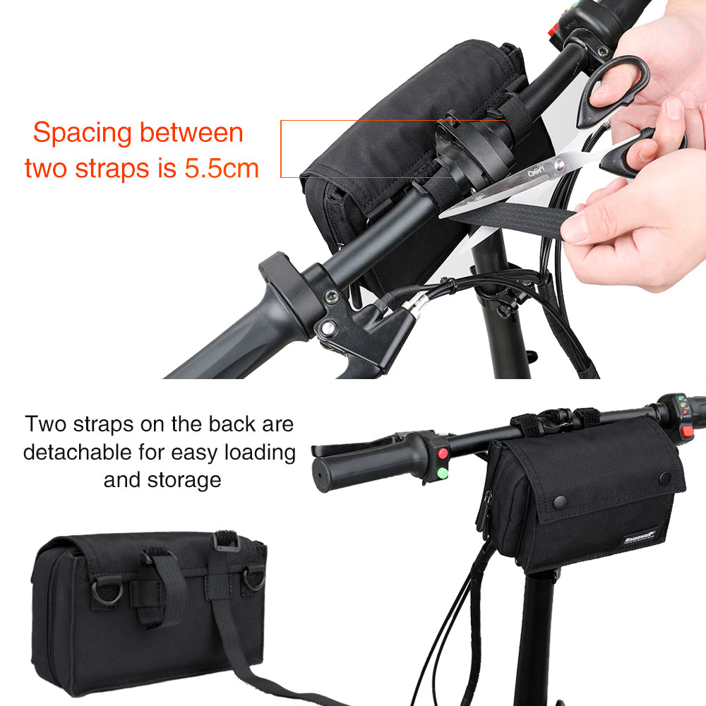 RHINOWALK X2012 Polyester Multifunctional Bike Front Handlebar Bag with Shoulder Strap